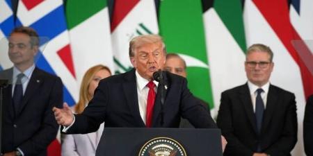 ترامب: إعادة إعمار غزة تبدأ الآن بعد اتفاق شرم الشيخ التاريخي