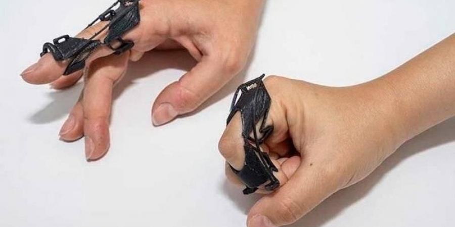 دعامة أصابع ثلاثية الأبعاد قابلة للثني